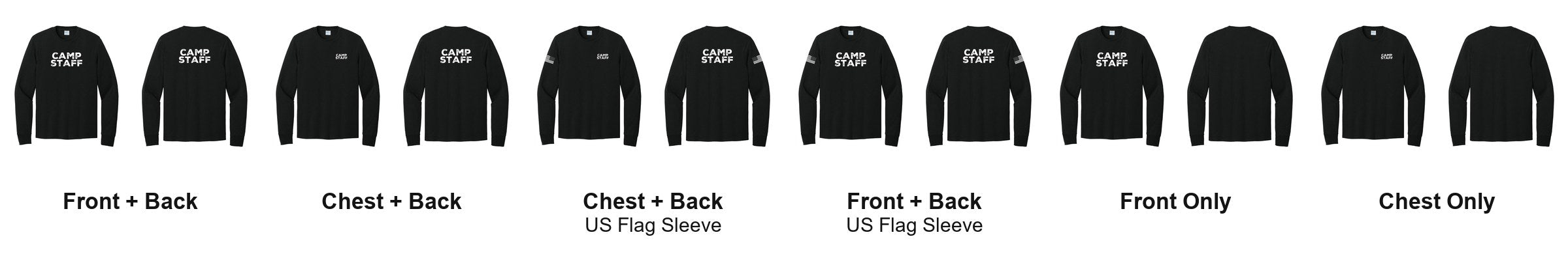 CAMP STAFF print layouts