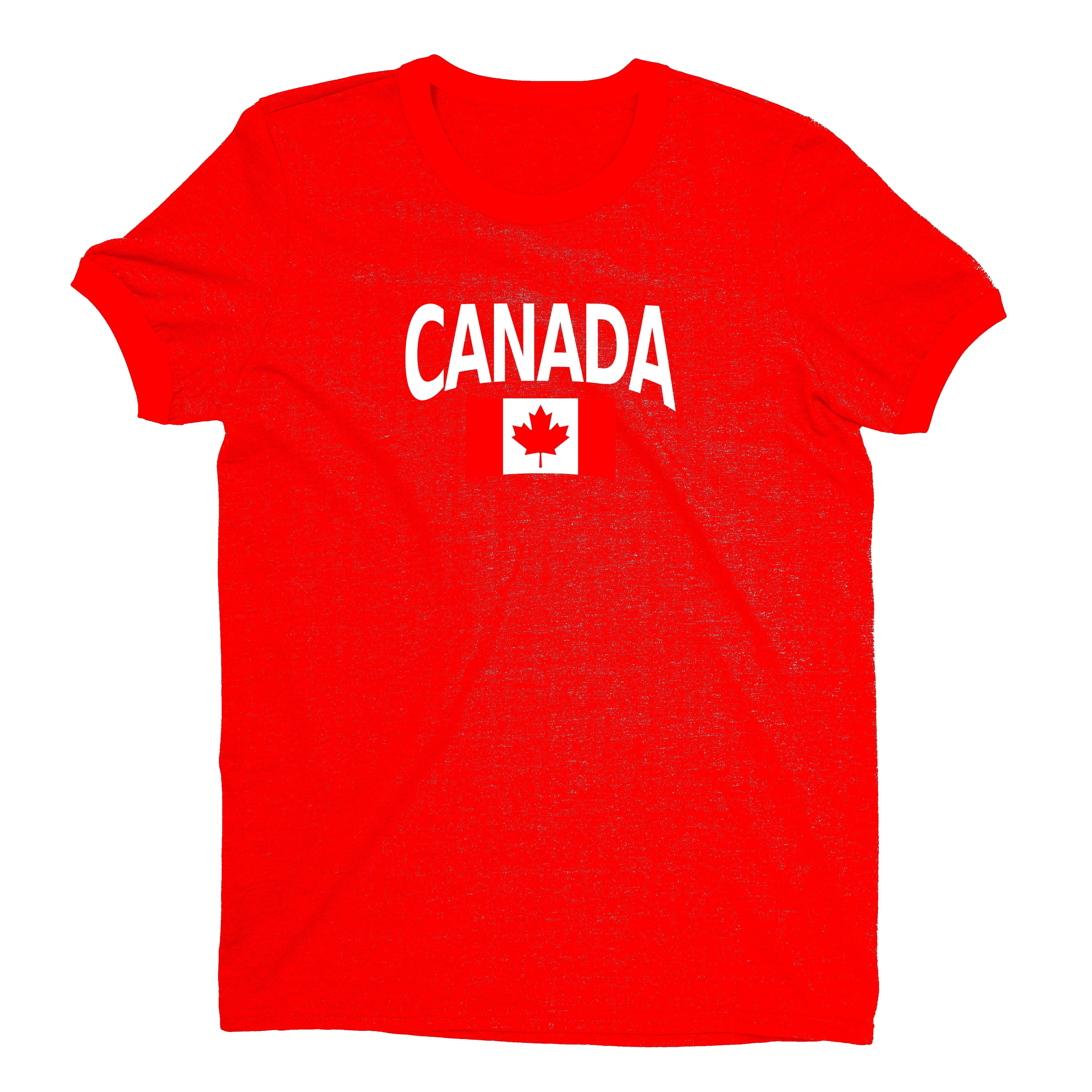 Canada World Cup Plain Tee Unisex T-Shirt -- NYC Factory - Canada Red