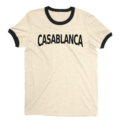 Casablanca Ringer Tee — Natural