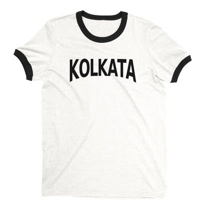 Kolkata Ringer Tee — White