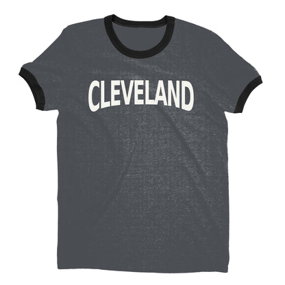 Cleveland Ringer Tee — Dark Heather