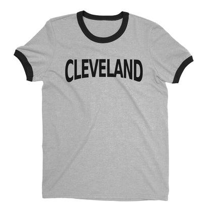 Cleveland Ringer Tee — Heather Gray