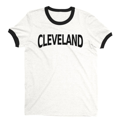 Cleveland Ringer Tee — White