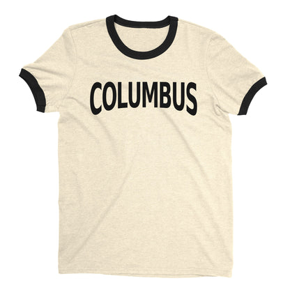 Columbus Ringer Tee — Natural