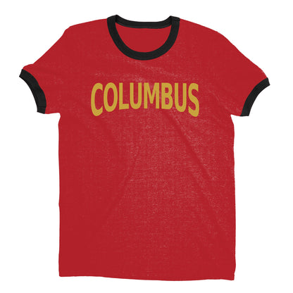 Columbus Ringer Tee — Red