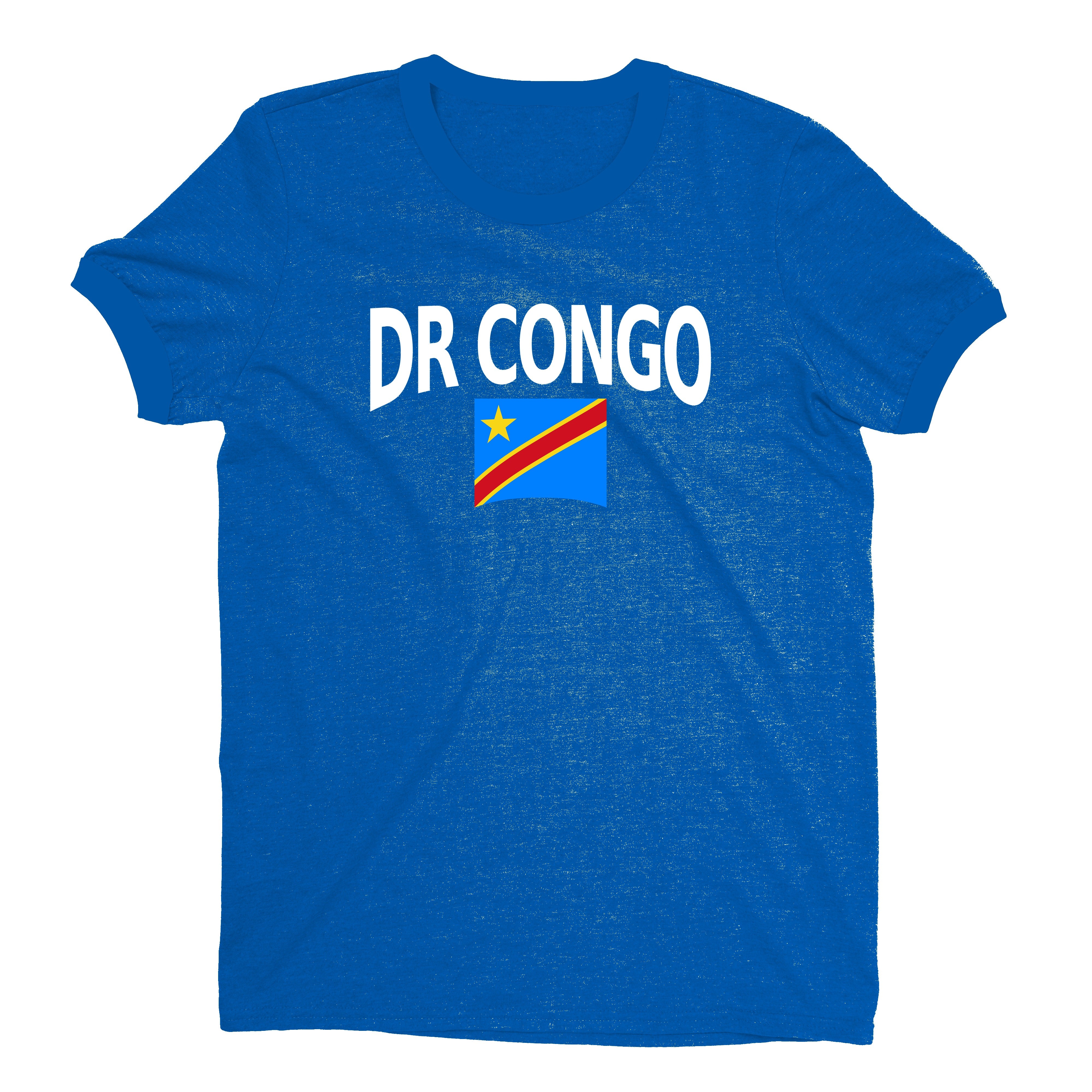 DR Congo World Cup Plain Tee Unisex T-Shirt -- NYC Factory - Royal Blue