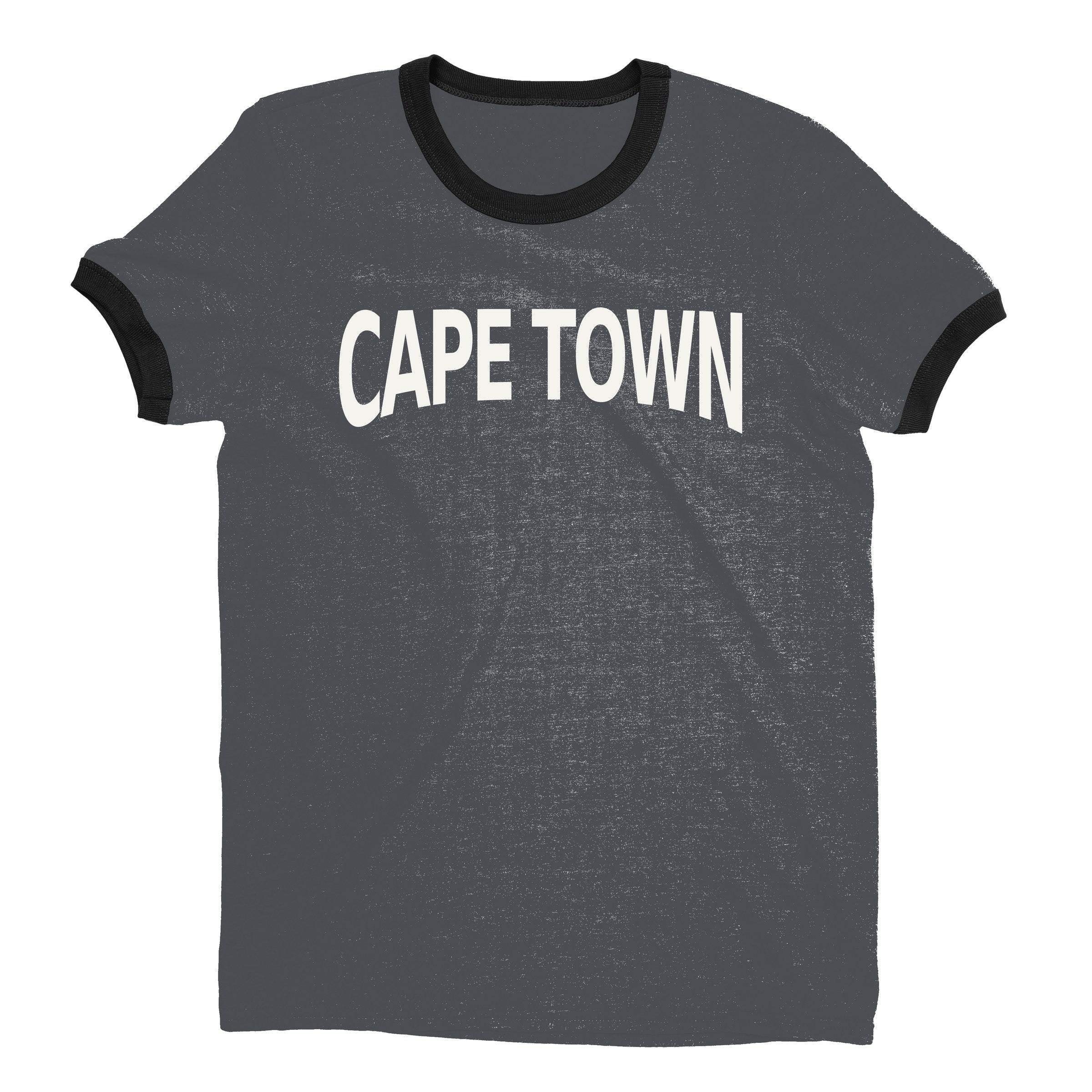 Cape Town Ringer Tee — Dark Heather