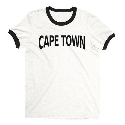 Cape Town Ringer Tee — White