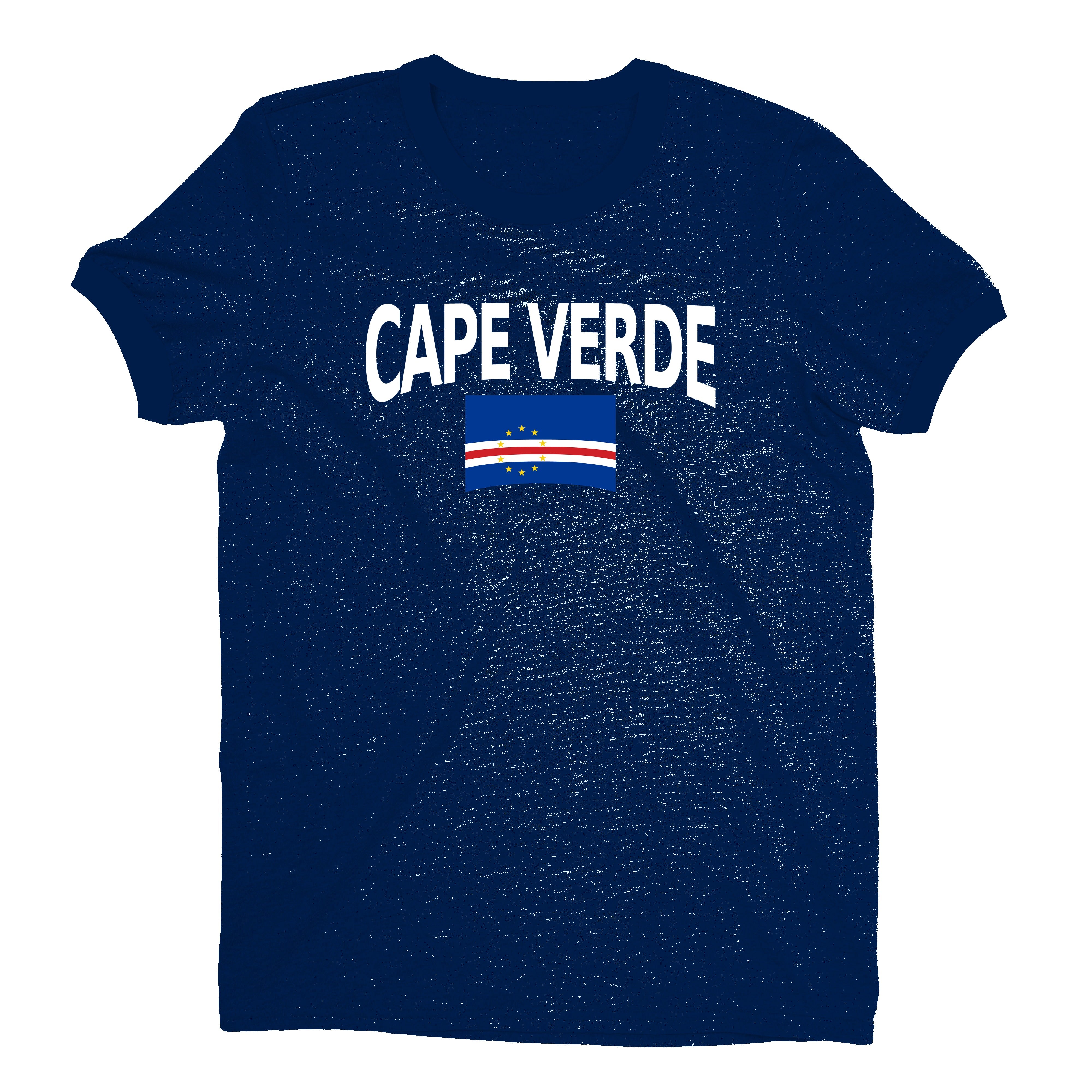 Cape Verde World Cup Plain Tee Unisex T-Shirt -- NYC Factory - Navy