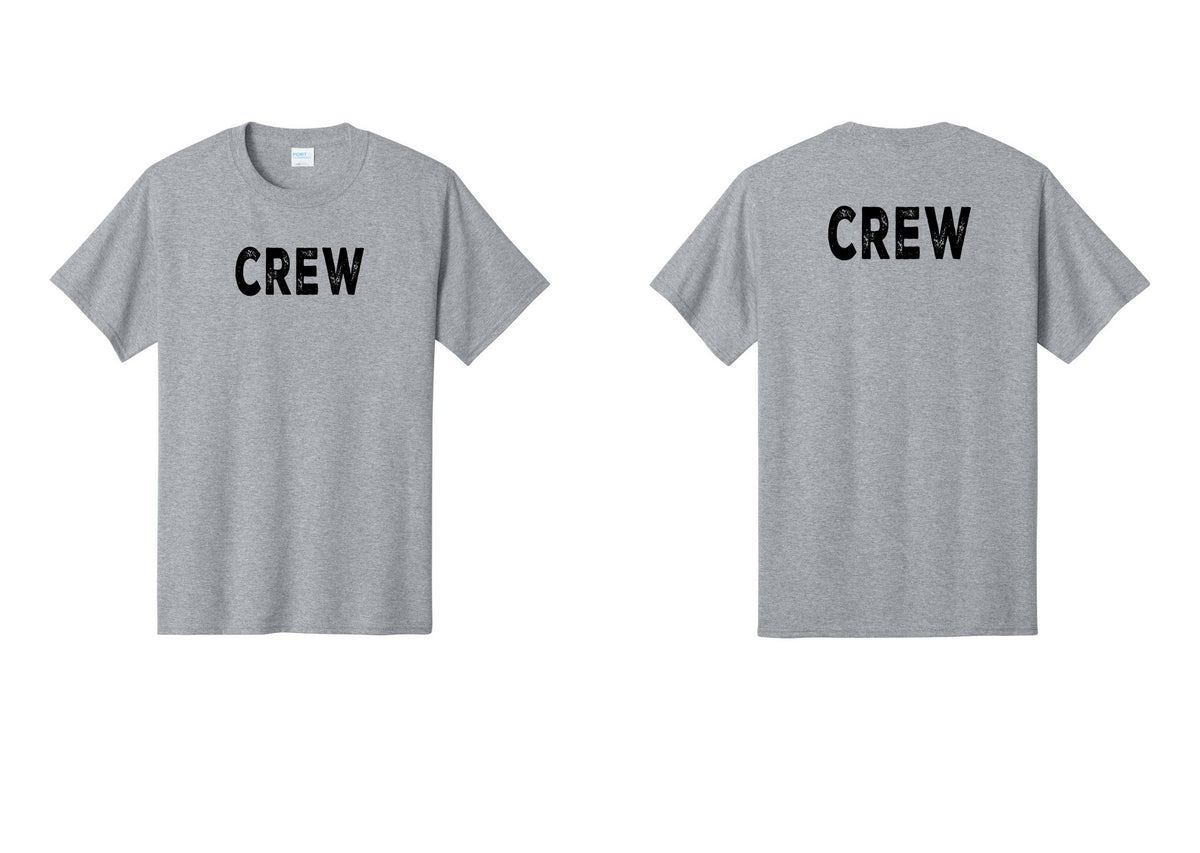 NYC Factory Crew T-Shirt for Event Staff & Production Teams (Rustic) - Front + Back - Athletic Heather