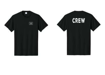 NYC Factory Custom Work Crew Uniform Tee with Your Logo (Rustic) - Your Logo + Back - Black