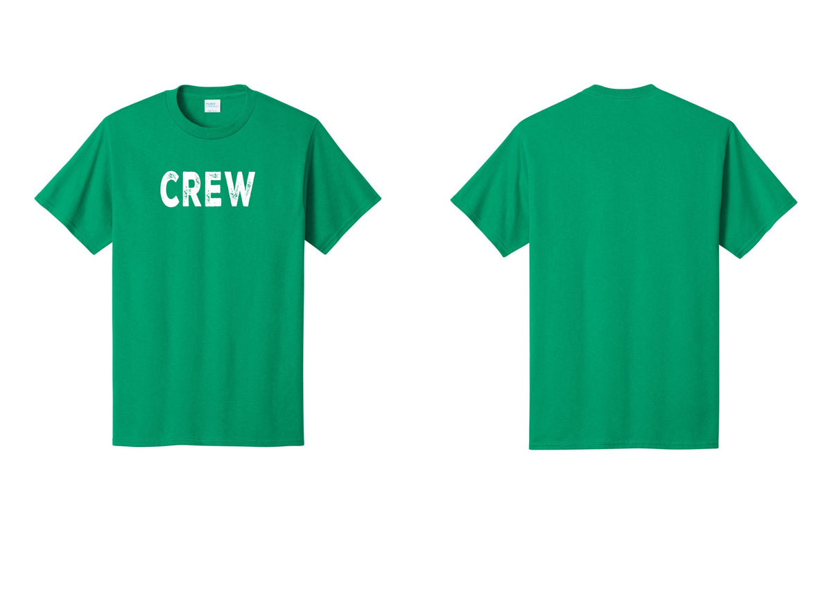 NYC Factory Crew T-Shirt, Rustic Lettering - Front Only - Kelly