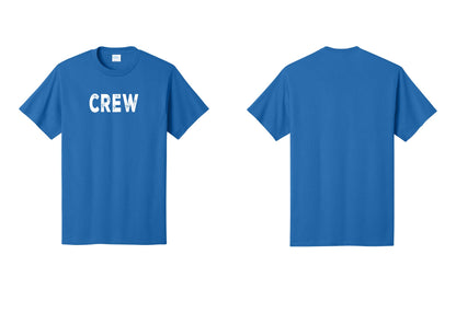 NYC Factory Crew T-Shirt for Event Staff & Production Teams (Rustic) - Front Only - Royal