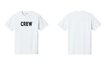 NYC Factory Crew T-Shirt for Event Staff & Production Teams (Rustic) - Front Only - White