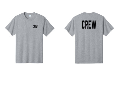 NYC Factory Crew T-Shirt for Event Staff & Production Teams (Classic) - Chest + Back - Athletic Heather