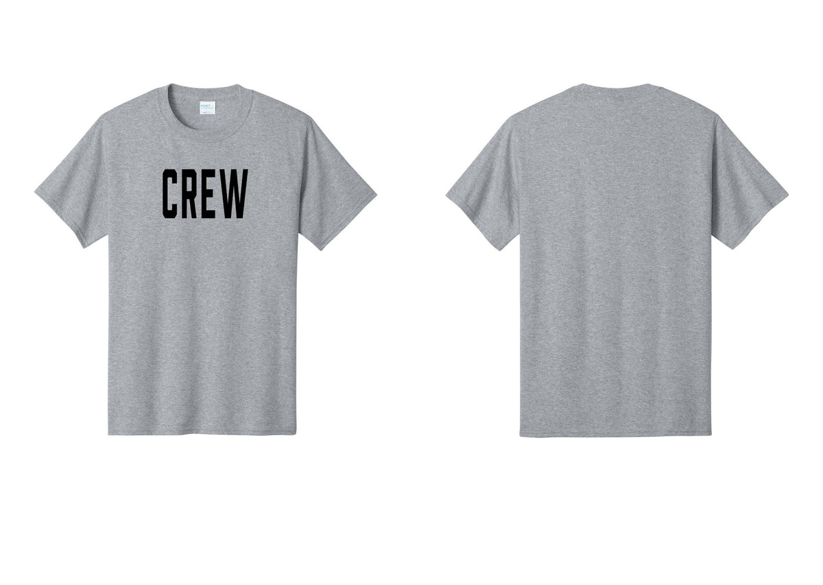 NYC Factory Crew T-Shirt, Condensed Lettering - Front Only - Athletic Heather