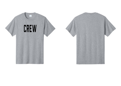 NYC Factory Crew T-Shirt, Condensed Lettering - Front Only - Athletic Heather
