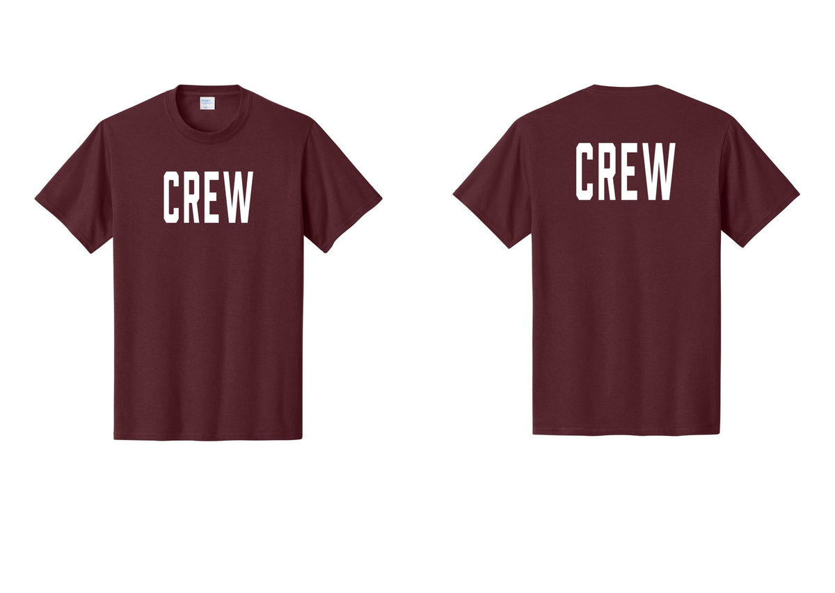 NYC Factory Crew T-Shirt for Event Staff & Production Teams (Classic) - Front + Back - Athletic Maroon