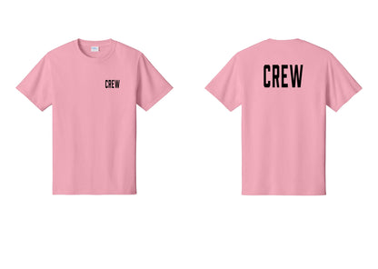 NYC Factory Crew T-Shirt, Condensed Lettering - Chest + Back - Candy Pink