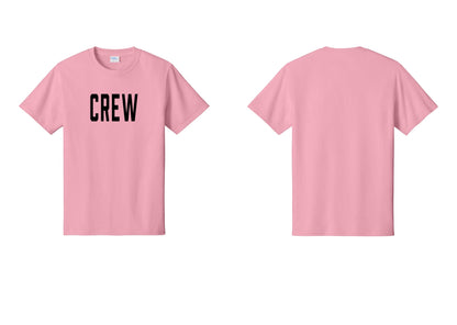 NYC Factory Crew T-Shirt, Condensed Lettering - Front Only - Candy Pink