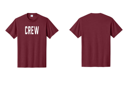 NYC Factory Crew T-Shirt for Event Staff & Production Teams (Classic) - Front Only - Cardinal
