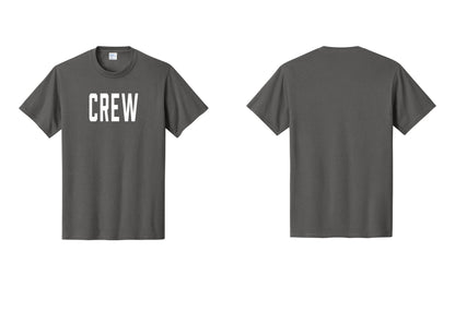 NYC Factory Crew T-Shirt for Event Staff & Production Teams (Classic) - Front Only - Charcoal