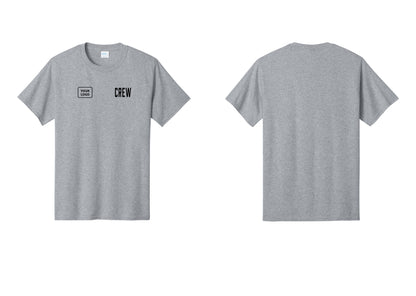 NYC Factory Custom Work Crew Uniform Tee with Your Logo (Classic) - CREW + Your Logo - Athletic Heather