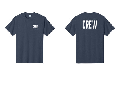 NYC Factory Crew T-Shirt for Event Staff & Production Teams (Classic) - Chest + Back - Heather Navy