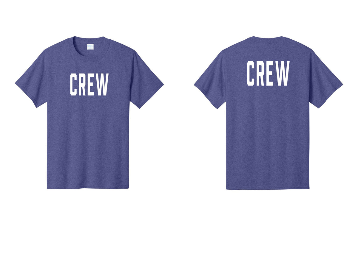 NYC Factory Crew T-Shirt for Event Staff & Production Teams (Classic) - Front + Back - Heather Purple
