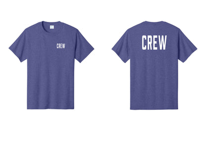 NYC Factory Crew T-Shirt for Event Staff & Production Teams (Classic) - Chest + Back - Heather Purple
