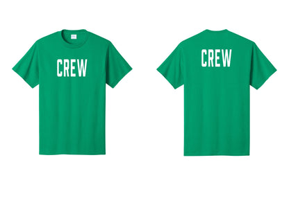 NYC Factory Crew T-Shirt, Condensed Lettering - Front + Back - Kelly
