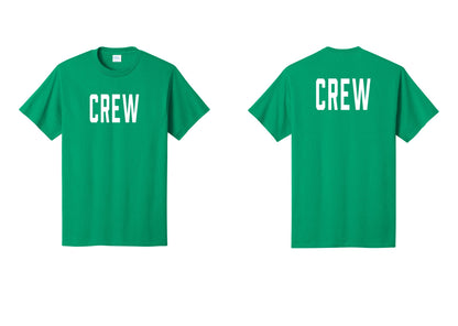 NYC Factory Crew T-Shirt for Event Staff & Production Teams (Classic) - Front + Back - Kelly
