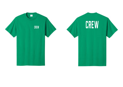 NYC Factory Crew T-Shirt, Condensed Lettering - Chest + Back - Kelly