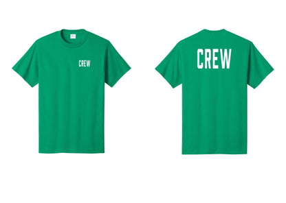 NYC Factory Crew T-Shirt for Event Staff & Production Teams (Classic) - Chest + Back - Kelly