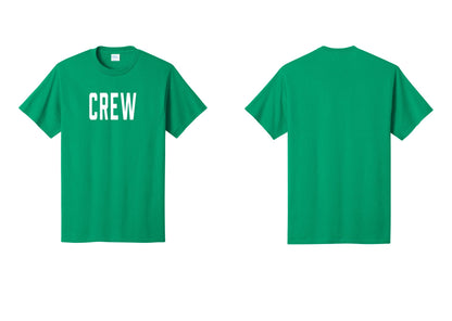 NYC Factory Crew T-Shirt, Condensed Lettering - Front Only - Kelly