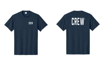 NYC Factory Crew T-Shirt for Event Staff & Production Teams (Classic) - Chest + Back - Navy
