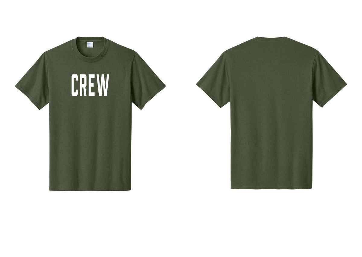 NYC Factory Crew T-Shirt, Condensed Lettering - Front Only - Olive