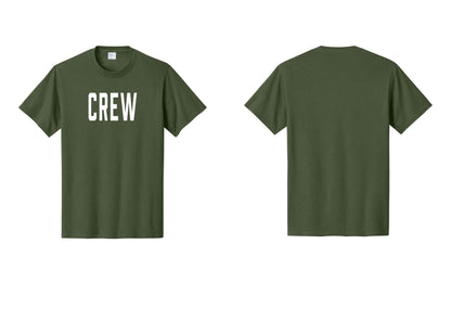 NYC Factory Crew T-Shirt for Event Staff & Production Teams (Classic) - Front Only - Olive