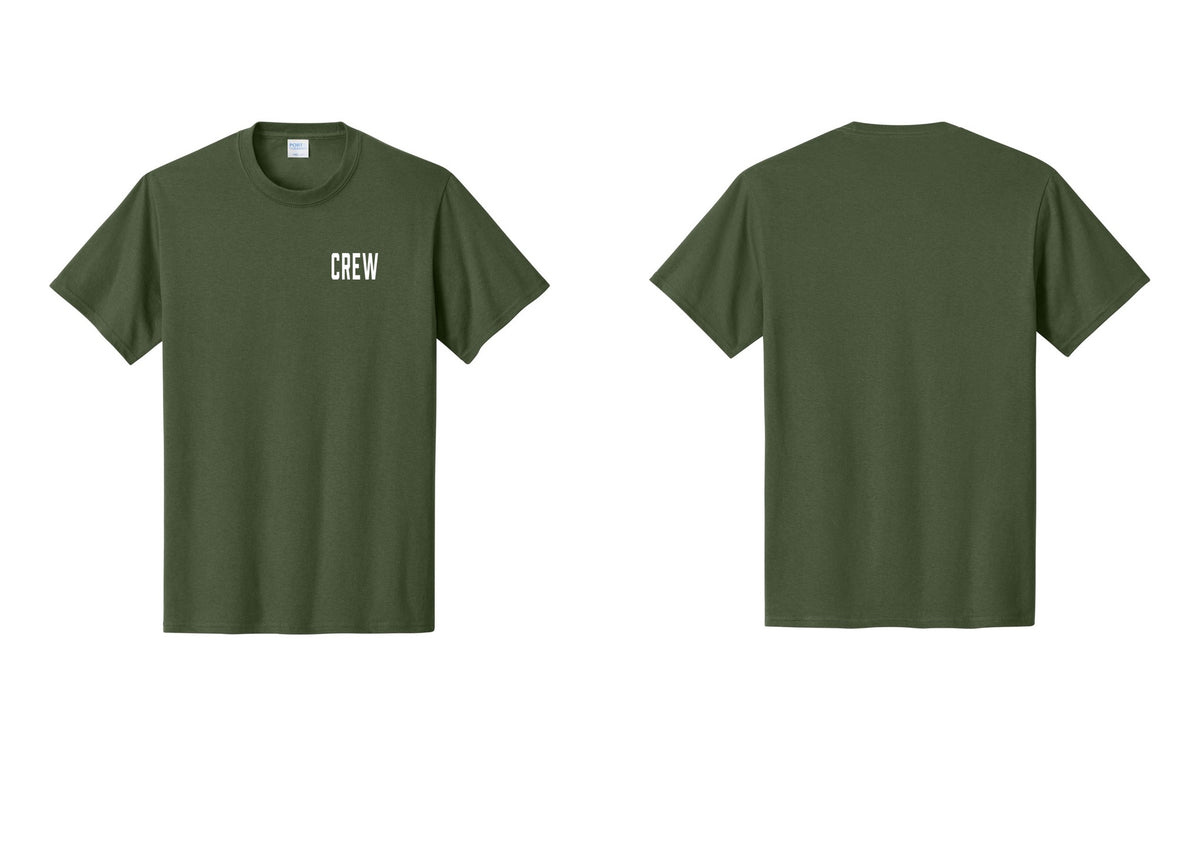 NYC Factory Crew T-Shirt for Event Staff & Production Teams (Classic) - Chest Only - Olive