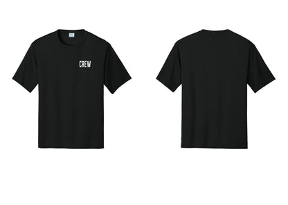 NYC Factory Crew Performance T-Shirt for Event Staff & Production Teams (Classic) - Chest Only - Black