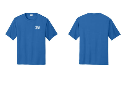 NYC Factory Crew Performance T-Shirt for Event Staff & Production Teams (Classic) - Chest Only - Royal