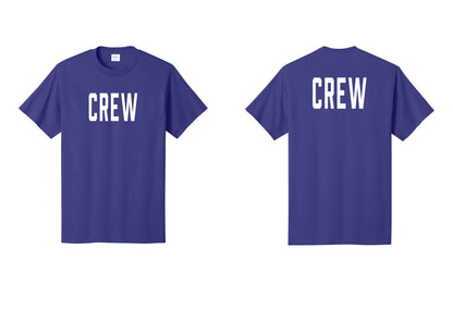 NYC Factory Crew T-Shirt for Event Staff & Production Teams (Classic) - Front + Back - Purple
