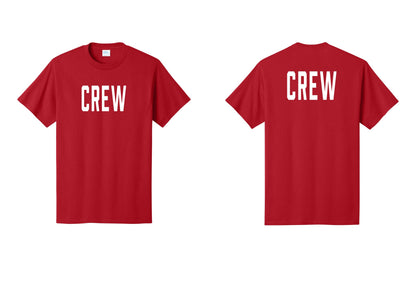 NYC Factory Crew T-Shirt for Event Staff & Production Teams (Classic) - Front + Back - Red