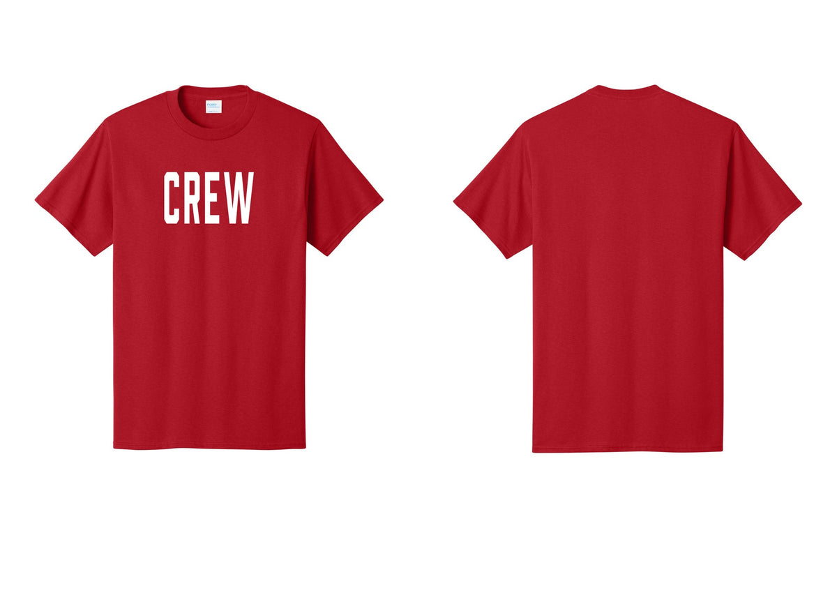 NYC Factory Crew T-Shirt for Event Staff & Production Teams (Classic) - Front Only - Red
