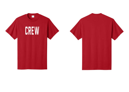 NYC Factory Crew T-Shirt for Event Staff & Production Teams (Classic) - Front Only - Red