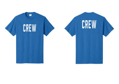 NYC Factory Crew T-Shirt for Event Staff & Production Teams (Classic) - Front + Back - Royal