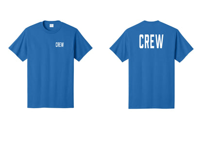 NYC Factory Crew T-Shirt for Event Staff & Production Teams (Classic) - Chest + Back - Royal
