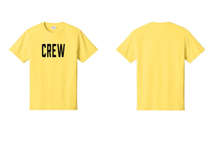 NYC Factory Crew T-Shirt for Event Staff & Production Teams (Classic) - Front Only - Yellow