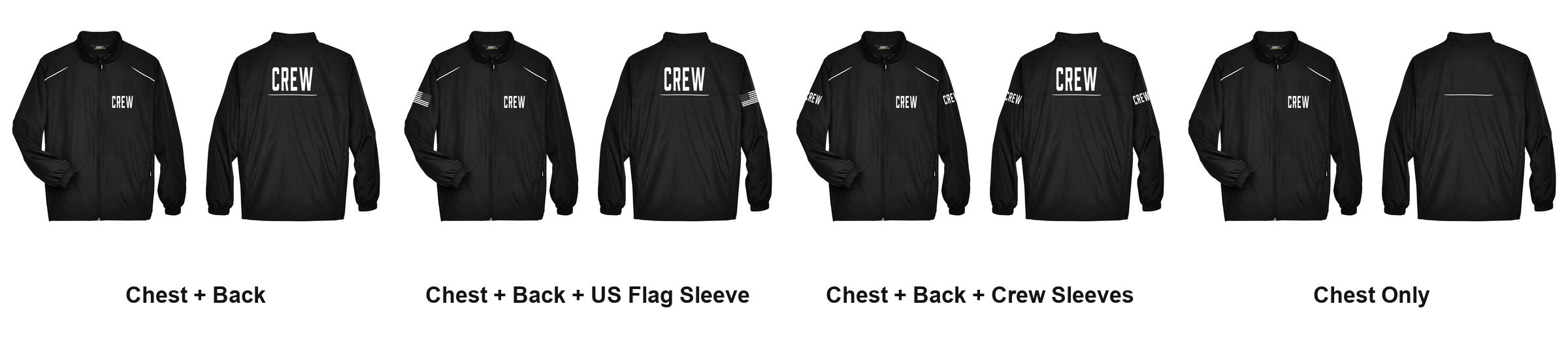 CREW print layouts