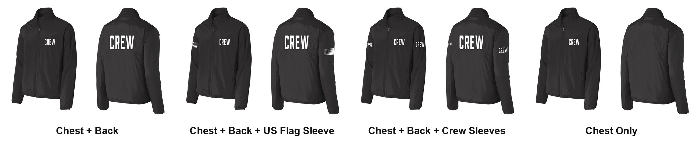 CREW print layouts